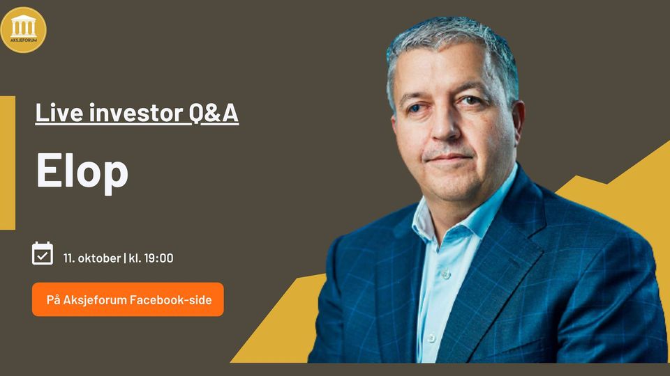 Aksjeforum invites: Elop ASA