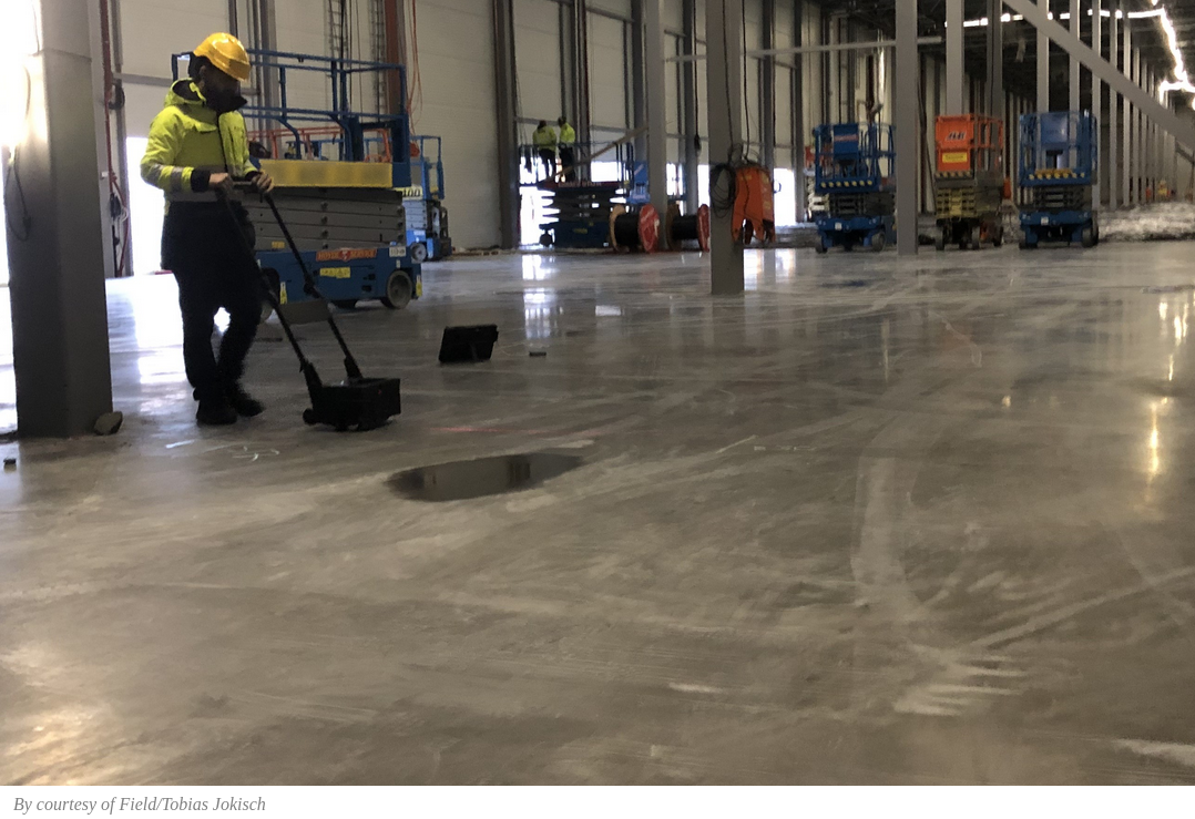 Using scanner for depth mapping – verify the depth of a newly built warehouse